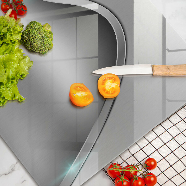 Skleněná deska za sporák Kovová abstrakce