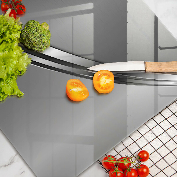 Skleněná deska za sporák Kovová abstrakce