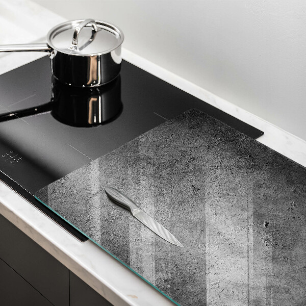 Skleněná deska za sporák Textura betonového kamene