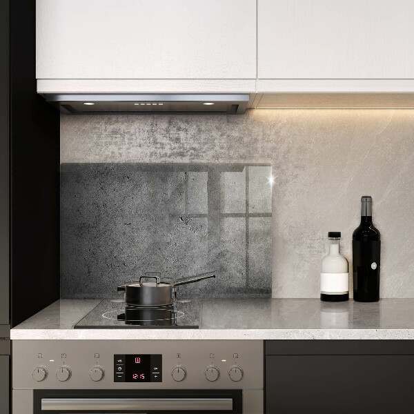 Skleněná deska za sporák Textura betonového kamene