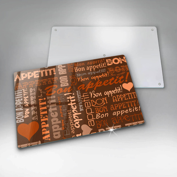 Skleněná deska za sporák Bon appetit