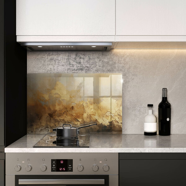 Skleněná deska za sporák Bohatá textura