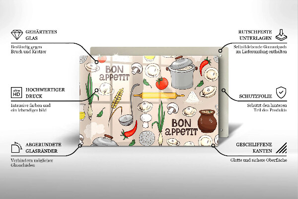 Skleněná deska za sporák Ilustrace kuchyně