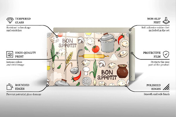 Skleněná deska za sporák Ilustrace kuchyně