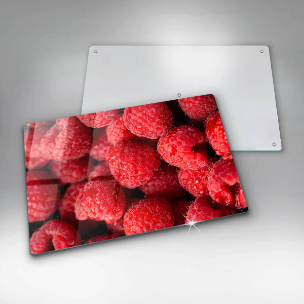 Skleněná deska za sporák Malinové ovoce