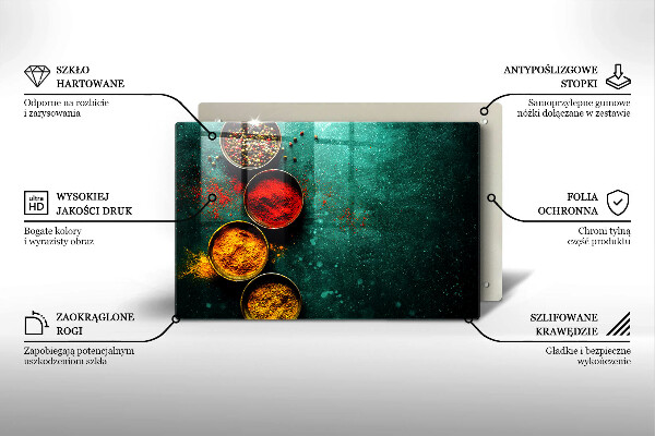 Skleněná deska za sporák Orientální koření