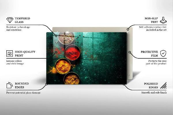 Skleněná deska za sporák Orientální koření