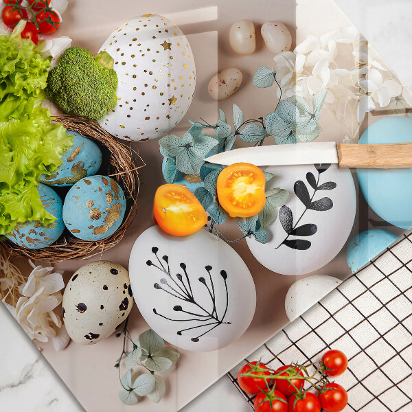 Skleněná deska za sporák velikonoční dekorace