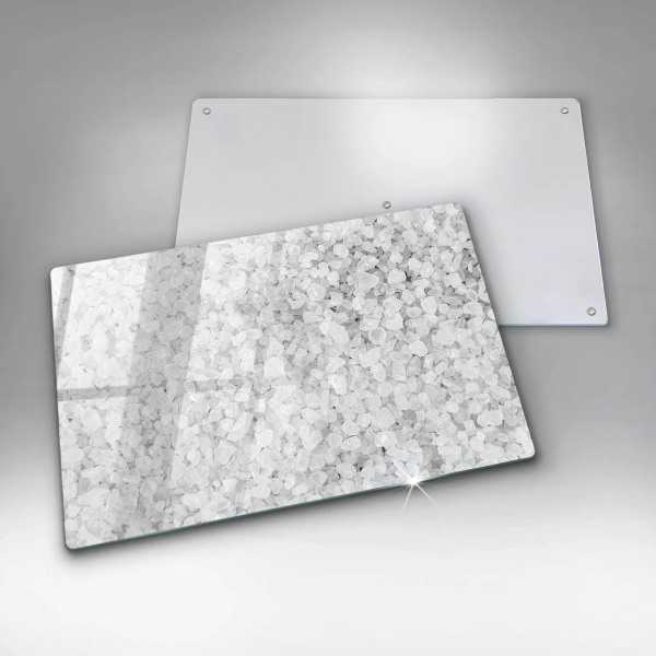 Skleněná deska za sporák Krystaly soli