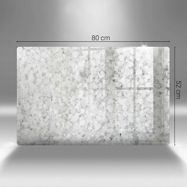 Skleněná deska za sporák Krystaly soli