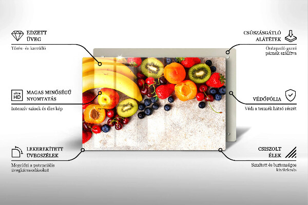 Skleněná deska za sporák Sváteční ovoce