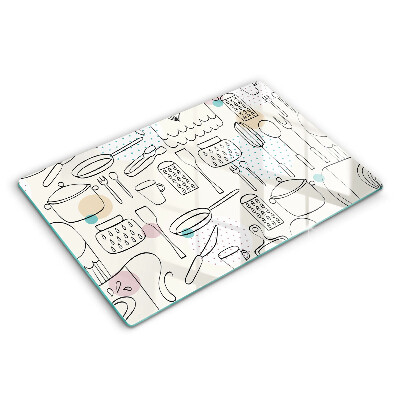 Skleněná deska za sporák Kuchyňské doplňky