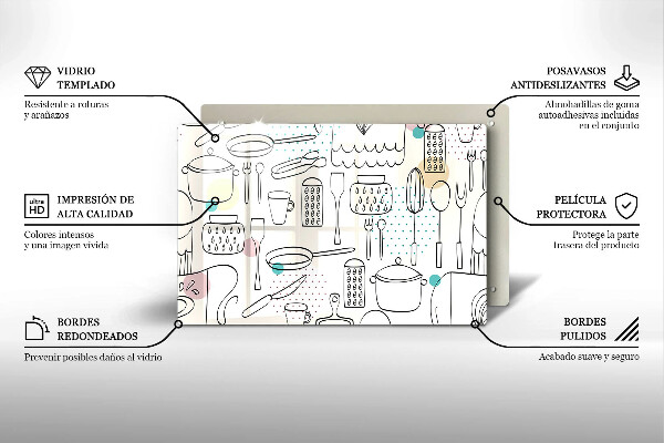 Skleněná deska za sporák Kuchyňské doplňky