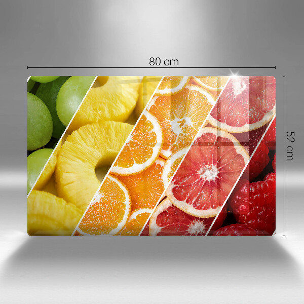 Skleněná deska za sporák Barevné ovoce