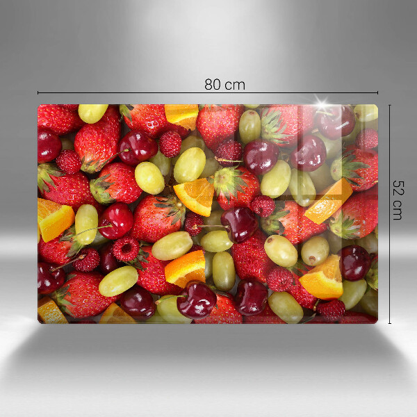 Skleněná deska za sporák Letní ovoce