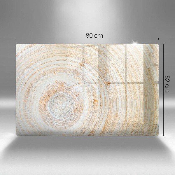 Skleněná deska za sporák Textura dřeva