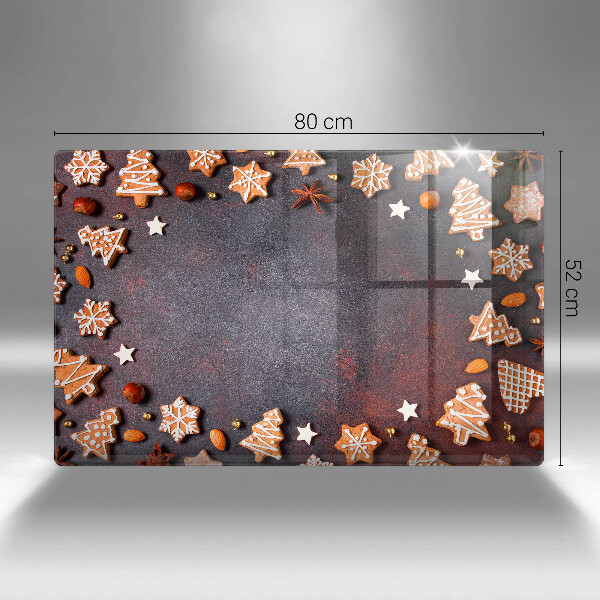 Skleněná deska za sporák Perníkové Vánoce