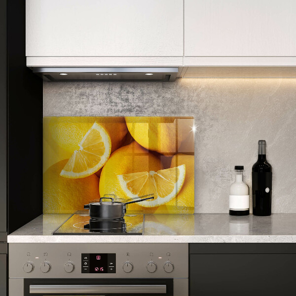 Skleněná deska za sporák Šťavnaté citrony