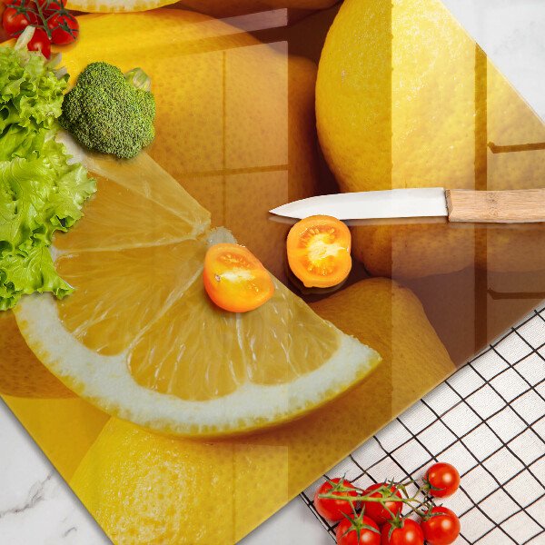 Skleněná deska za sporák Šťavnaté citrony