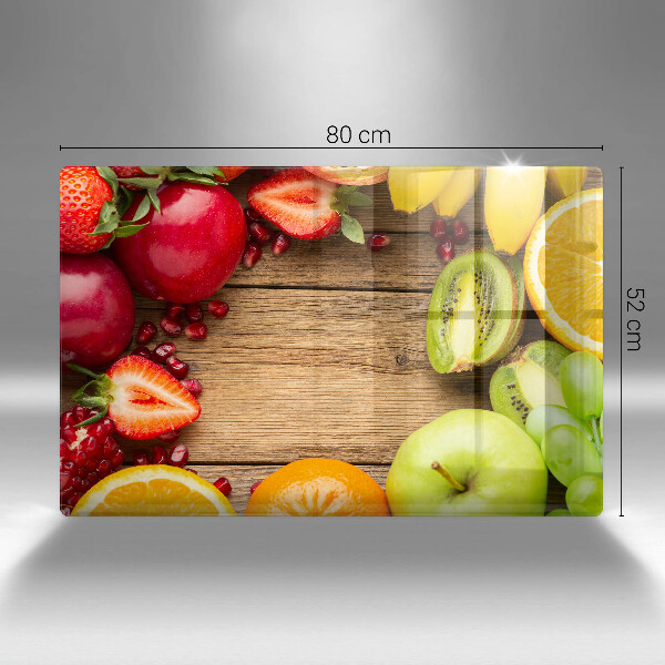 Skleněná deska za sporák Čerstvé ovoce