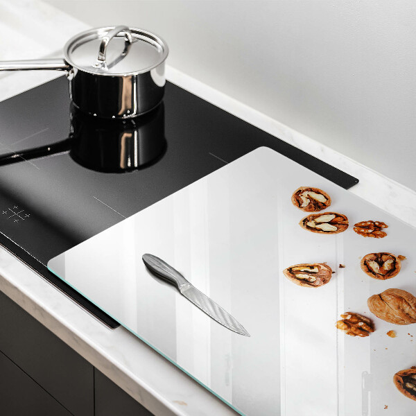 Skleněná deska za sporák Ořechy na bílém pozadí