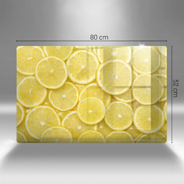 Skleněná deska za sporák Citronové ovoce