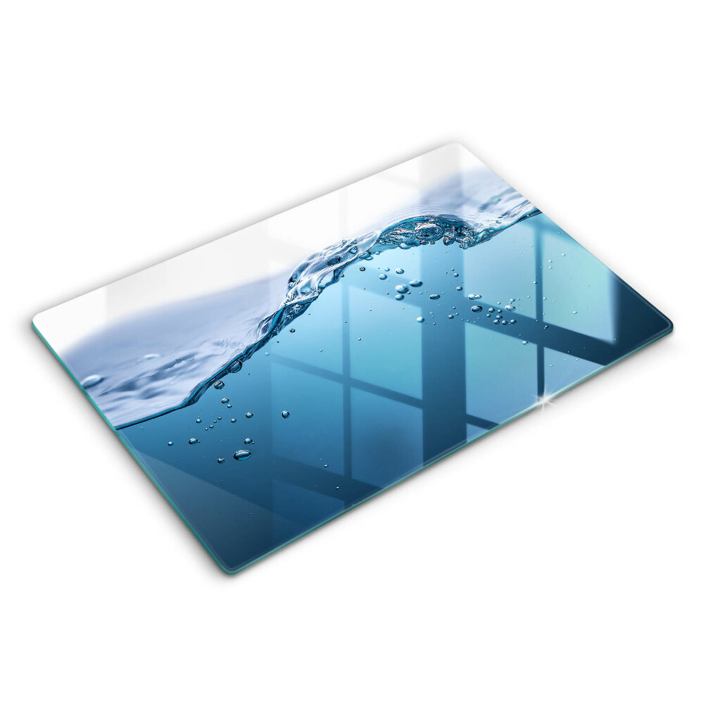 Skleněná deska za sporák Modrá voda