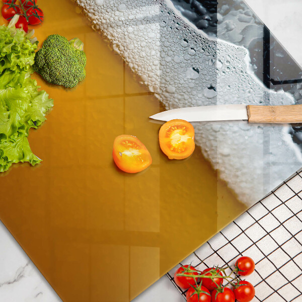 Skleněná deska za sporák Pijte pivní pěnu