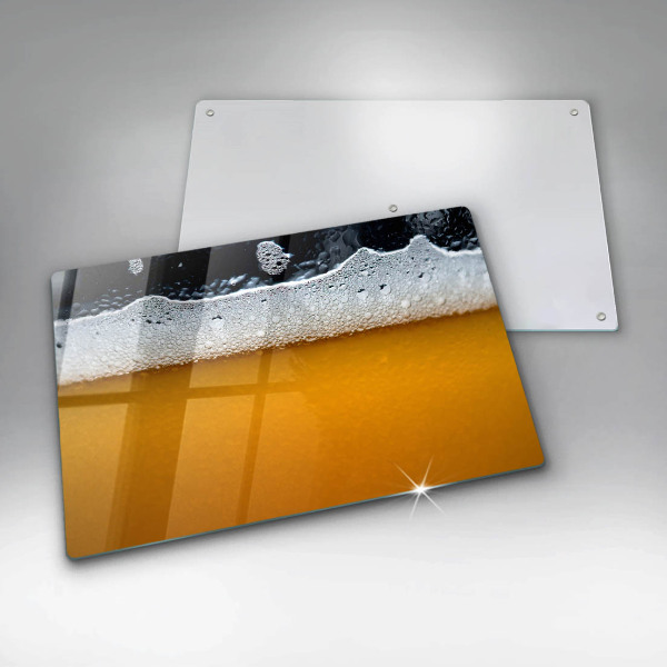 Skleněná deska za sporák Pijte pivní pěnu