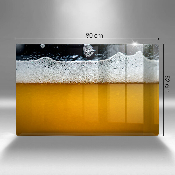 Skleněná deska za sporák Pijte pivní pěnu