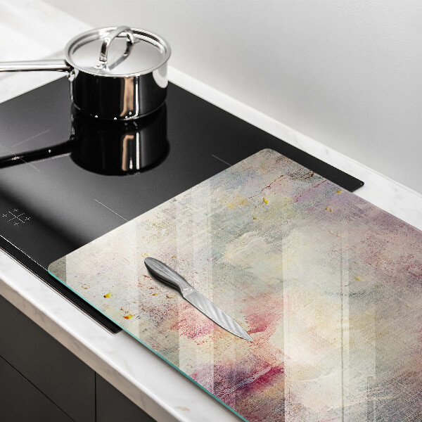 Skleněná deska za sporák Malování textury pozadí