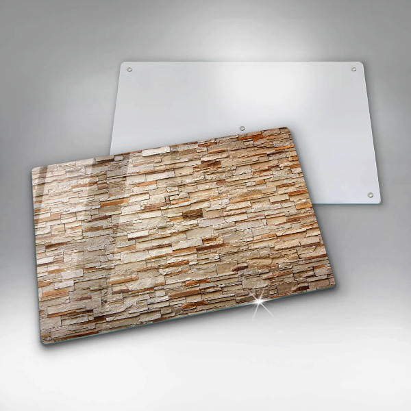 Skleněná deska za sporák Textura dekorativních kamenů