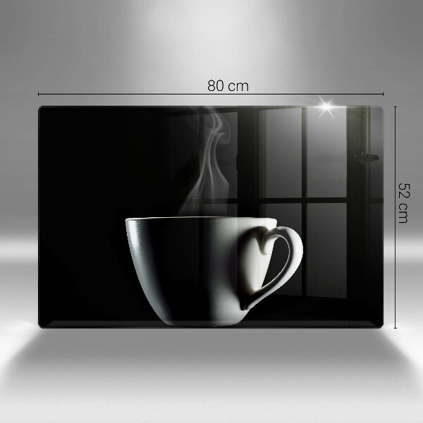 Skleněná deska za sporák Šálek čaje