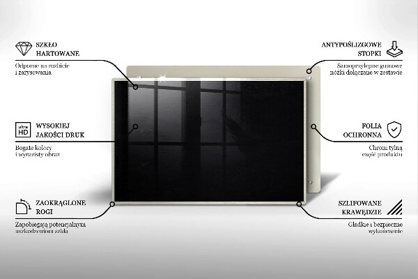 Skleněná deska za sporák Tabule