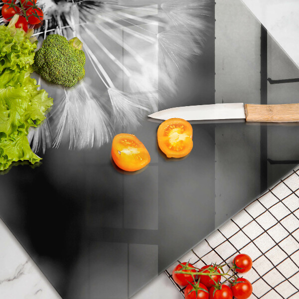 Skleněná deska za sporák Jemná pampeliška