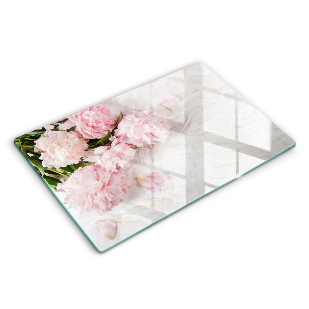Skleněná deska za sporák Jemné květy růží