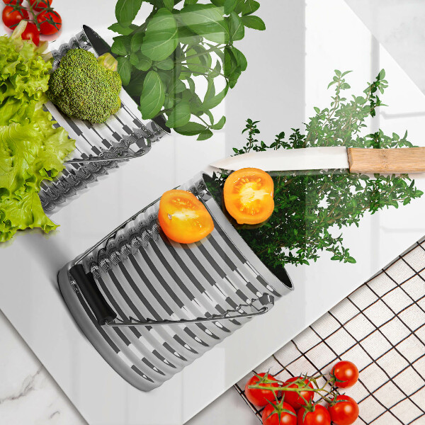 Skleněná deska za sporák Květináče s bylinkami