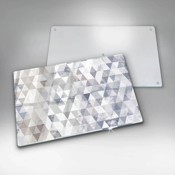 Skleněná deska za sporák Vzor trojúhelníků