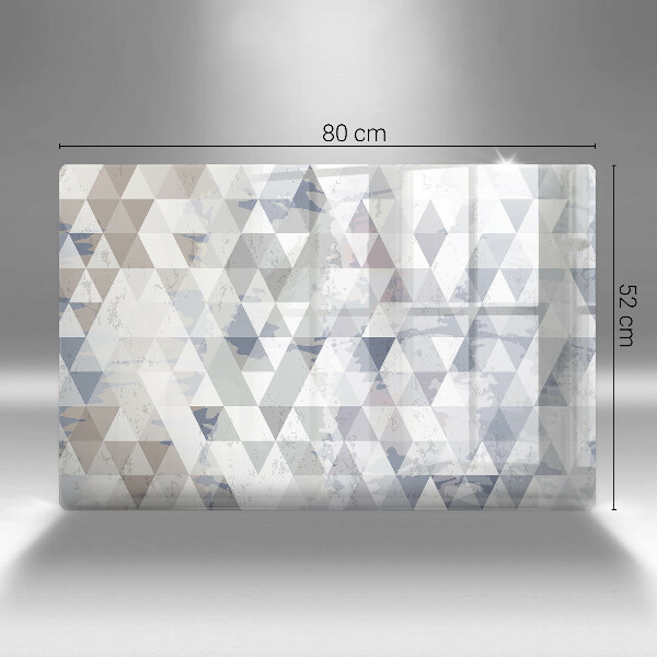 Skleněná deska za sporák Vzor trojúhelníků