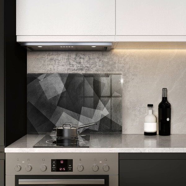 Skleněná deska za sporák Geometrické abstrakce