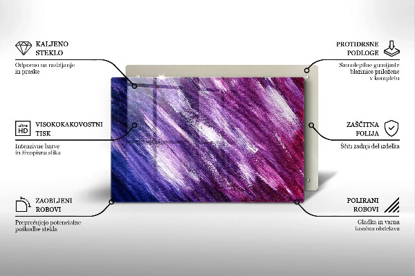 Skleněná deska za sporák Malování abstrakce