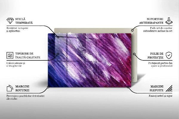 Skleněná deska za sporák Malování abstrakce