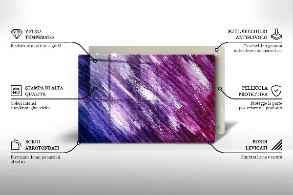 Skleněná deska za sporák Malování abstrakce