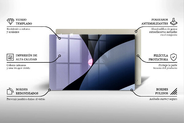 Skleněná deska za sporák Abstraktní tvary