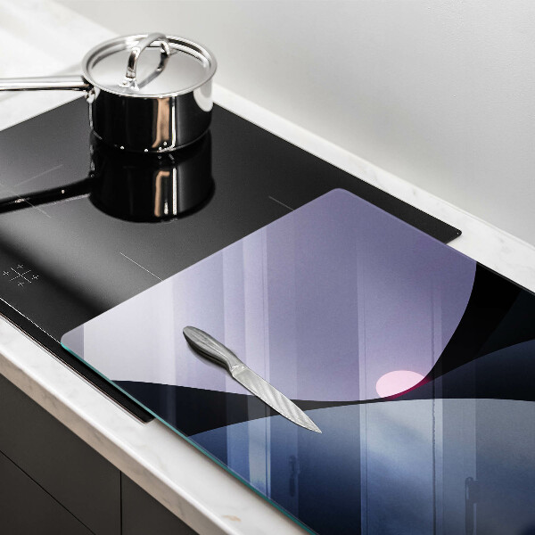 Skleněná deska za sporák Abstraktní tvary