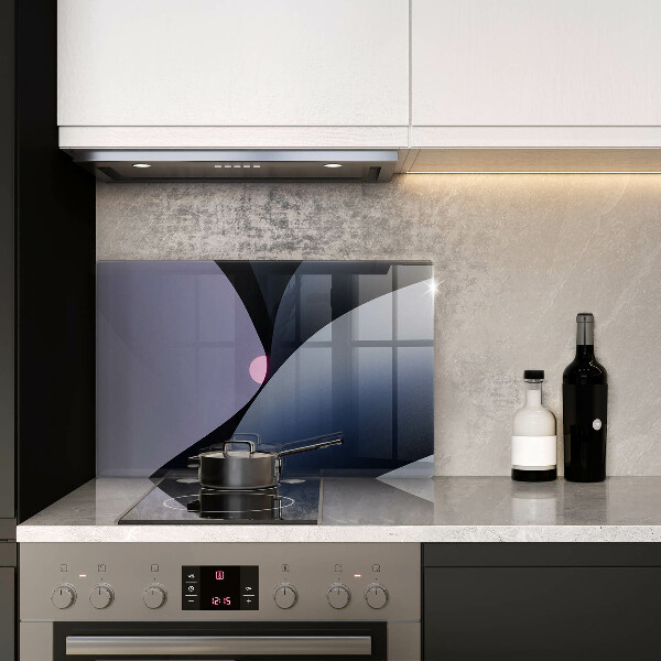 Skleněná deska za sporák Abstraktní tvary