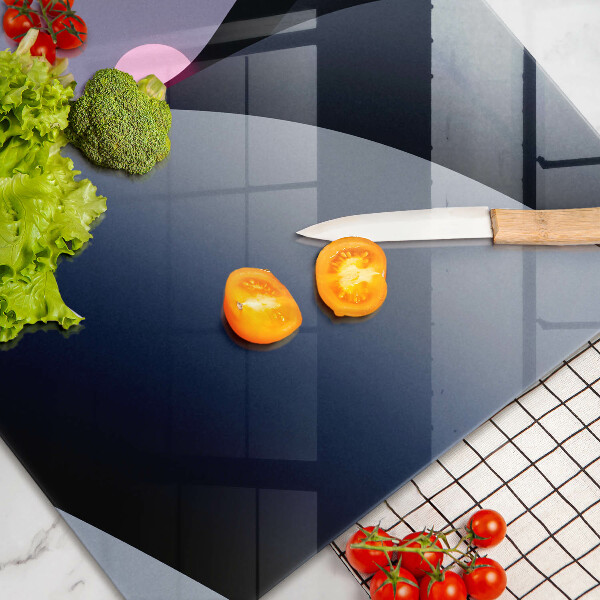 Skleněná deska za sporák Abstraktní tvary