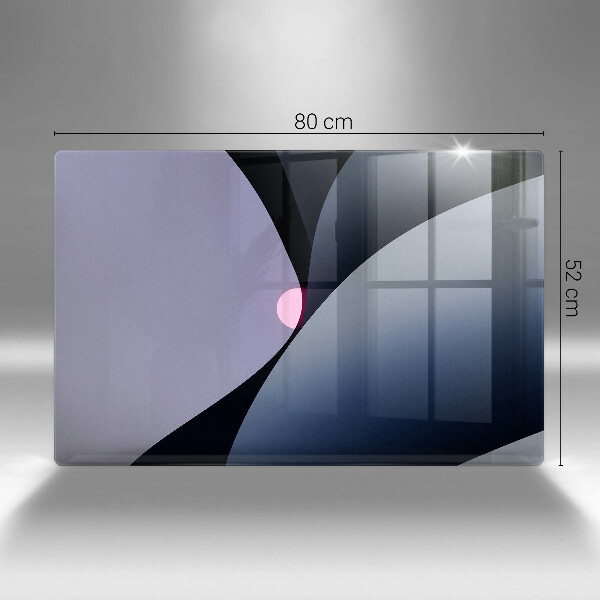 Skleněná deska za sporák Abstraktní tvary