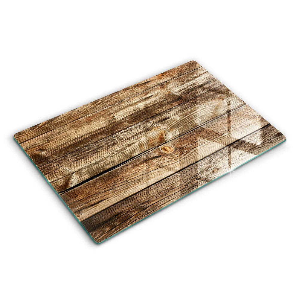 Skleněná deska za sporák Textura dřevěného prkna