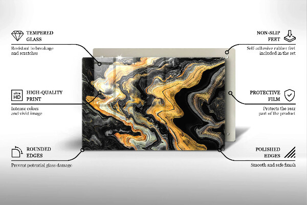 Skleněná deska za sporák Abstraktní struktura